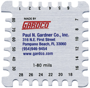 Model "S" Wet Film Thickness Gage